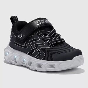 Toddler S Sport by Skechers Jarrod Light-Up Sneakers Black 7T New With Tags